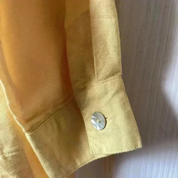 Dialogue Women’s Linen Blend tunic Top dress shirt  & tank top  set of 2  medium - Picture 6 of 12